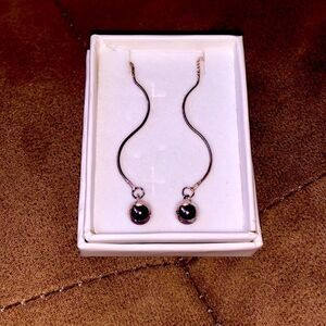 Martha Jackson | Silver Wave and Ball Earrings